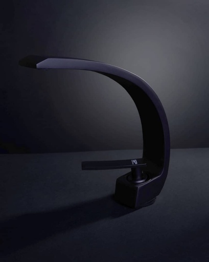 [G7099] GRIFERIA PARA BAÑO CON MONOMANDO INFERIOR NEGRO MATE