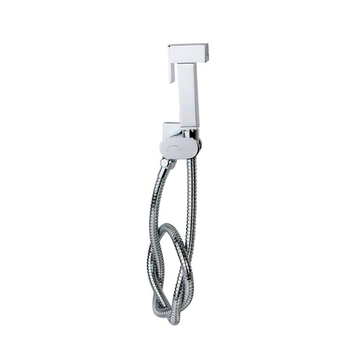 [KU40 1101] KIT DUCHA DE TELEFONO ROTABLE CUADRADA CROMO